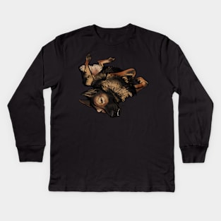 German shepherd snooze Kids Long Sleeve T-Shirt